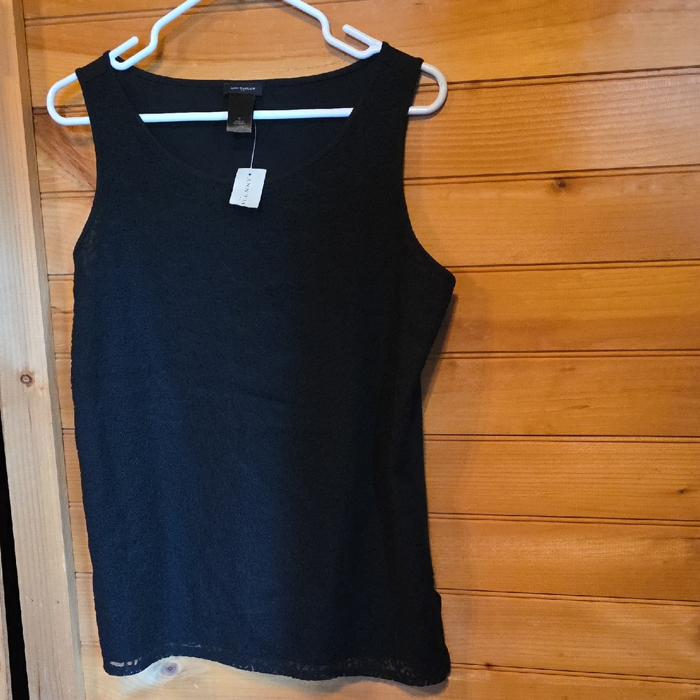 Ann Taylor Classic Black Tank Top